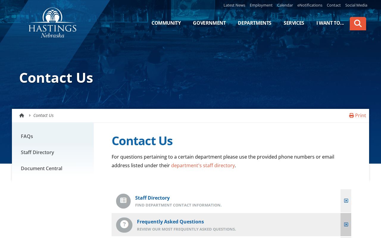 Adams County Hastings court records municipal contact source
