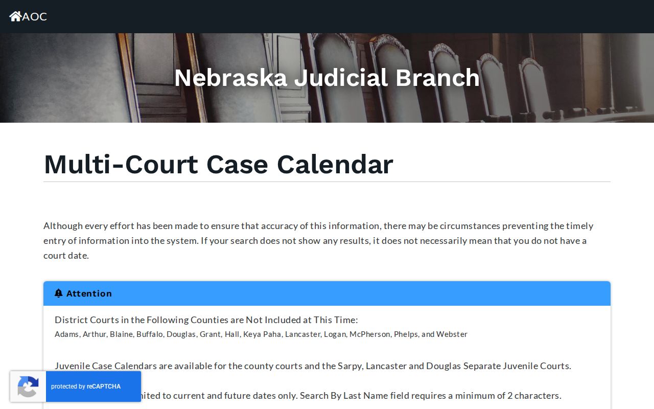 Adams County court schedule Multi-Court Case Calendar search form
